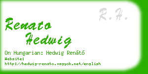renato hedwig business card